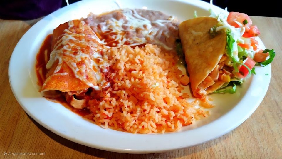 Mexican menu board with steak and seafood