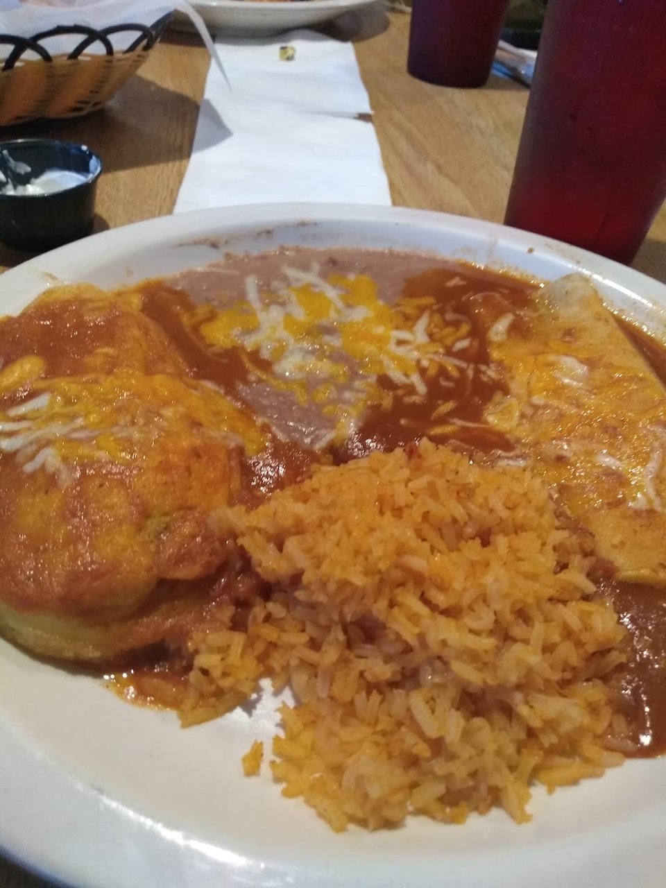 Specialty dishes listed on a restaurant menu