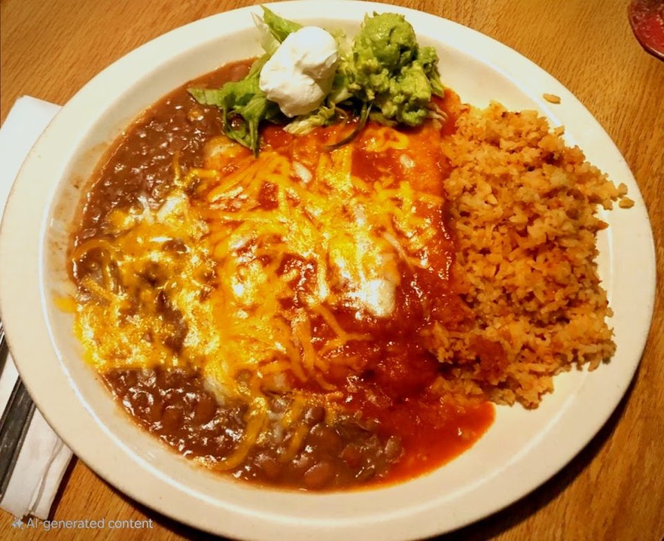 Mexican menu board with steak and seafood