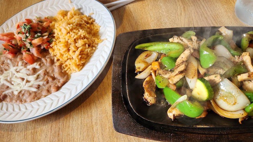 Breakfast and lunch options on menu pages